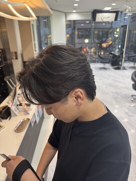 ジーナ 大宮(Zina) メンズ/パーマスタイル/ニュアンスフェザーパーマ 目黒