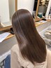 【U30】【髪のダメージが強い方へ】艶髪縮毛矯正+水素ケア+トリートメント