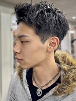 ニコトウキョウ 新宿(nico TOKYO)&nbsp;刈り上げアップバングスパイキーショートパーマスパイラルパーマ