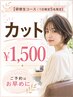 【研修生コース/1日限定5名限定】カット￥1,500
