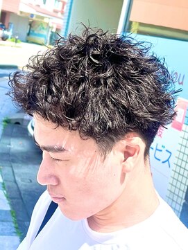 コハク(COHAQ BEAUTY AND RESORT) ルーズショートパーマ/メンズパーマ/ショートパーマ