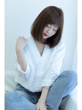 ミリム 栄矢場町店(MIRiM) 【MUSE】斜めバング、上質大人ボブ