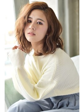 ナナナパレナ 梅田店(nanana parena) 無造作ミディ×ブラウンベージュ