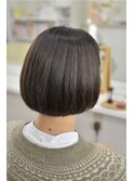 【ツヤ感がボブをキレイに☆】濃厚シルキーグレー