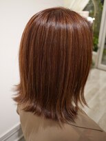 ヘアー カラー キー(HAIR color KEY)&nbsp;明るい白髪染め＋ハイライト外ハネ