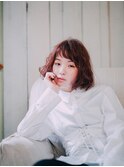 重ためボブのパーマアレンジ