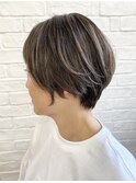 グレンジカラー×ショートボブ☆