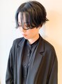 ヘアーサロン モンクール(hairsalon mon'coeur) 『 ハンサムショート×モードな暗髪 』センターパートstyle♪
