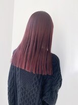 ゴーズゴードットビー 吉祥寺(go s go .b)&nbsp;ブリーチなしのぱつっとカシスピンクベージュ【吉祥寺】