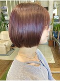20代30代40代ハイライトカラー暖色系ヘアカラーボブスタイル