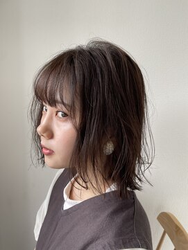 エクリ 麻布十番(equri) アースカラー20代30代40代　外ハネボブ　ショコラベージュ