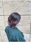 ミディアムでも可愛いバレイヤージュカラー♪