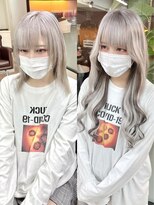 ディア(.eer)&nbsp;シールエクステ×ホワイトアッシュ★ハイライト&ローライトMix