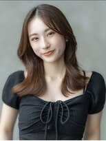 オースティン 調布アミックス(AUSTIN)&nbsp;大人かわいい前髪セシルカットココアブラウンフリンジウェーブ