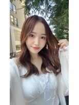 ロンド ストラーダ 心斎橋(Lond strada)&nbsp;韓国前髪顔周りロング×デザインカラー[心斎橋/髪質改善]