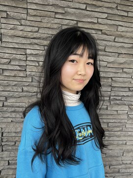 ハイバレーヘアーメゾン(HIGH VALLEY HAIRMAISON) 韓国レイヤー顔周りカット小顔カット艶髪ブラウンカラー