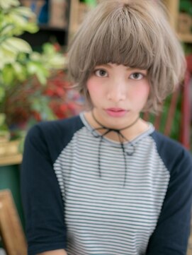 カバーヘア ブリス 上尾西口店(COVER HAIR bliss) フレンチガーリー厚めバング小顔ウルフボブc5上尾10代20代30代!