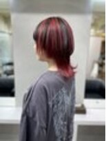 ディア(.eer)&nbsp;【.eer/ディア】ミディアムウルフ/黒×赤