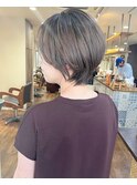 首元スッキリ!大人な丸みショート