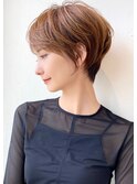 30代/40代/50代・絶壁解消・小顔前下がりショートボブ【柴山】