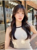 韓国上品レイヤー×モカグレージュc