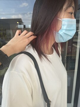 ナンバー(number+) 20代30代40代大人可愛いワインレッドイヤリングカラー