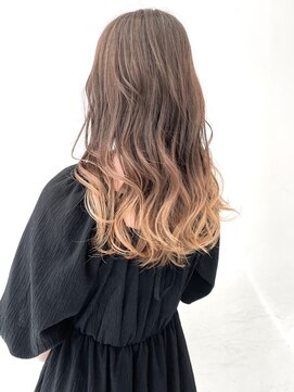 イース バイ アンブルリュクス 北千住(Ease by amble luxe) フレンチガーリー エギョモリ くすみブルー グレーベー