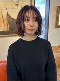 ◎ローズブラウン×パーマ◎