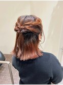 ハーフアップアレンジ