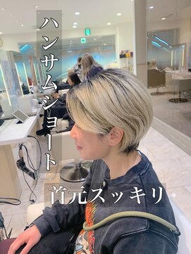 ケンジ 平塚 アネッタ(KENJE annetta) 前髪長めハンサムショート