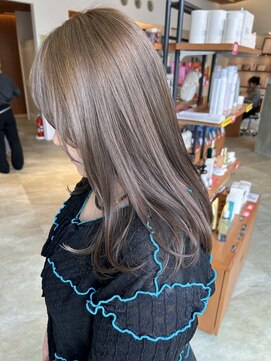 サラビューティーサイト 志免店(SARA Beauty Sight) 【志免】ブリーチ無しミルクティーグレージュ☆山之内