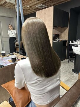 リンク(Link Hair&Spa) 【Linkはんぞー】オリーブベージュ/透明感カラー/秋色/髪質改善