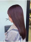 ブリーチなし×ピンクブラウン
