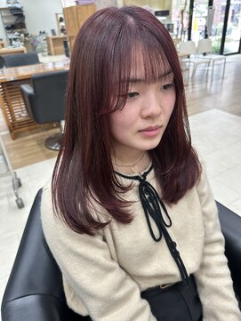 サラ 山口店(SARA) 黒髪卒業レッドブラウン