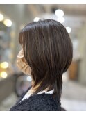 30代からの似合わせミディアムで印象チェンジ