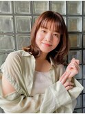 レイヤー チェリーブラウン イメチェン 垢抜け 簡単スタイリング