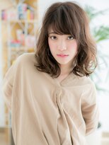 プリモア サロン ハナレ 綾瀬(primoA salon HANARE) 綾瀬/髪質改善/斜めバング☆マロンベージュ!ウェーブミディアムk