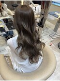 ミニウルフチェリーブラウンブリーチなしレイヤー韓国前髪/池袋