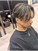 毛流れメッシュセンターパート