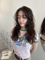 メゾンアメリナンバーツー(Maison Amelie N°2)&nbsp;ロングパーマ　顔まわりカット