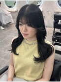 韓国ヘア/ヨシンモリ/顔周りカット/くびれヘア/レイヤーカット