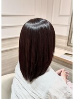 アンド ラ ブランシュ(&.La Blanche)&nbsp;暗めカラー/ミディアムヘア/グランマッシュ/髪質改善