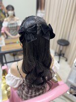 ミルクティー(Milk TEA) 編みカチュハーフツイン♪