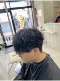 柔らかい陰影を作る【シャドウパーマ】