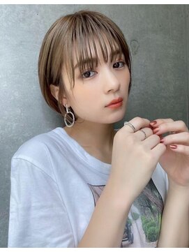 ミニボブレイヤー/レイヤーカット/ショートボブ/顔周り韓国/仙台