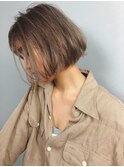 髪質改善 グレーベージュ アッシュカラー レイヤーロング 黒髪