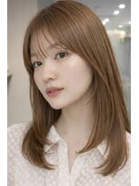 アーツ 新宿(arts)&nbsp;ミディアムレイヤー×シースルーバング×ナチュラルの柔らかヘア