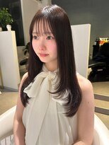 アム(amu)&nbsp;ワンカールレイヤー/前髪ストレート/顔まわり/シースルーバング