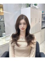 マーシュ 梅田(marshu)&nbsp;赤み消しオリーブグレージュ×韓国レイヤーカット