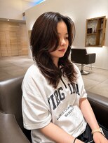 トップヘアーヒルズ 安城(TOP HAIR HILLS) 顔まわりレイヤー×柔らかブラウン